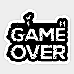 Game OVER TYPO Sticker